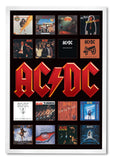 AC/DC - Постер со Рамка А4 (29,7x21 cm) - Артизам