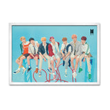 BTS - Постер со Рамка А4 (29,7x21 cm) - Артизам