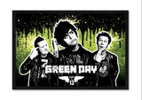 Green Day - Постер со Рамка А4 (29,7x21 cm) - Артизам