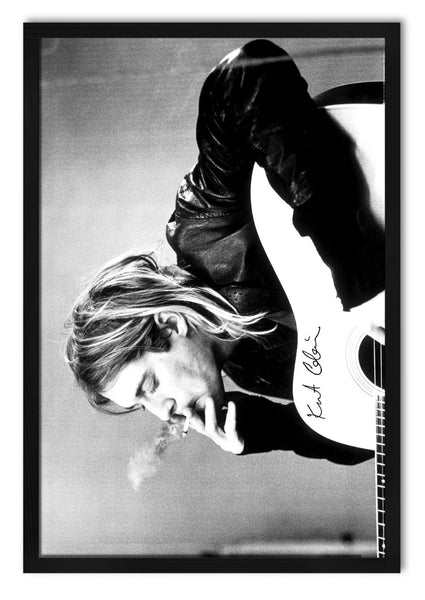 Kurt Cobain - Постер со Рамка А4 (29,7x21 cm) - Артизам