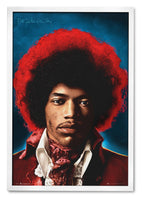 Jimi Hendrix - Постер со Рамка А4 (29,7x21 cm) - Артизам