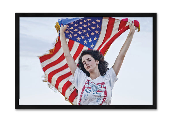 Lana Del Rey - Постер со Рамка А4 (29,7x21 cm) - Артизам
