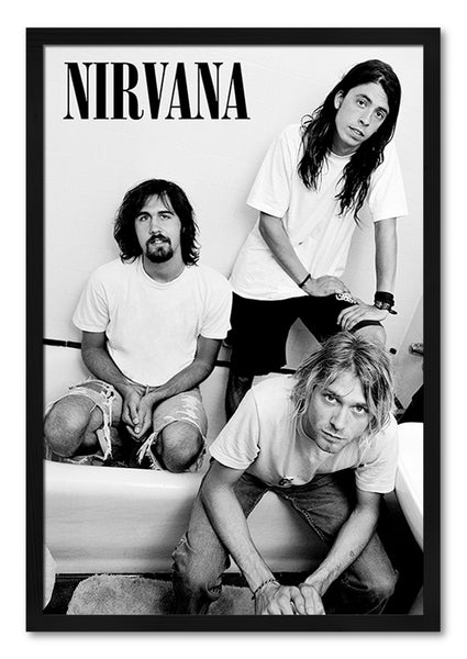 Nirvana - Постер со Рамка А4 (29,7x21 cm)