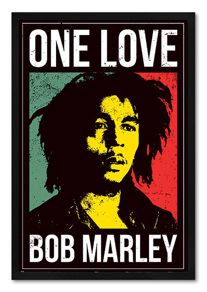 Bob Marley - Постер со Рамка А4 (29,7x21 cm) - Артизам