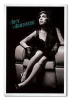 Amy Winehouse - Постер со Рамка А4 (29,7x21 cm) - Артизам
