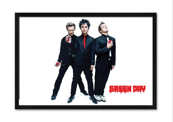 Green Day - Постер со Рамка А4 (29,7x21 cm) - Артизам