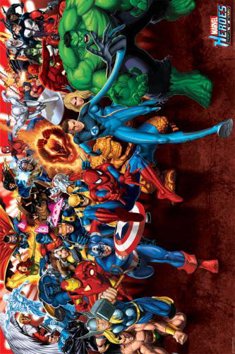 Marvel Heroes (Attack) Poster Maxi (61x91.5 cm)