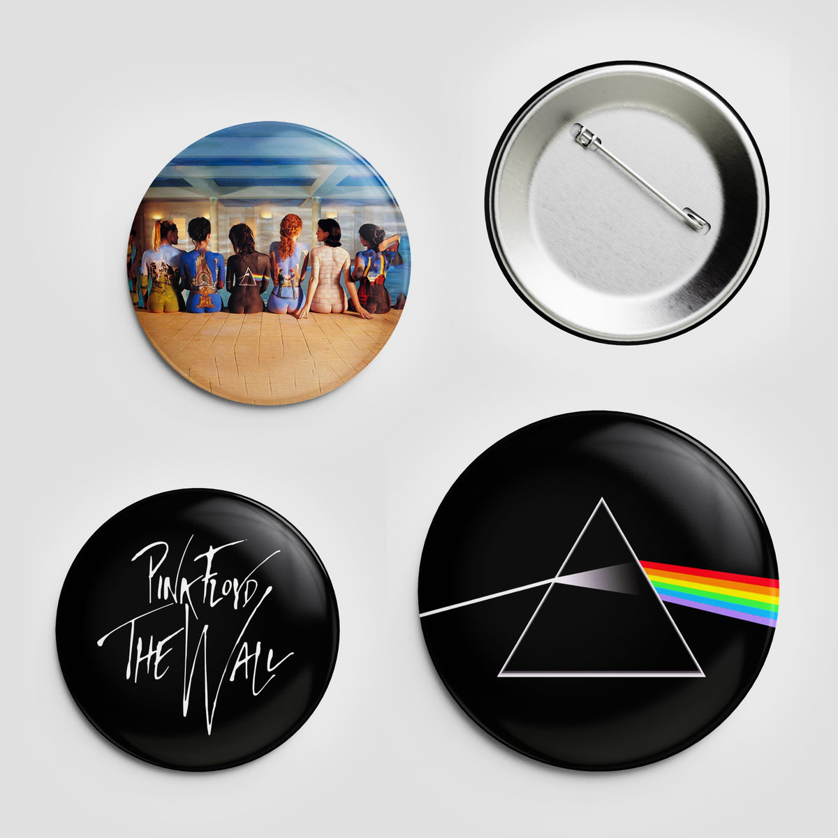 Badge Pink Floyd 'The Wall' – Tête Eat/Head Logo, Métal, Sous Licence Officielle - 3