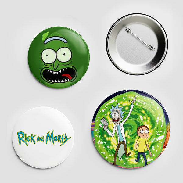 Rick and Morty Badge Pack